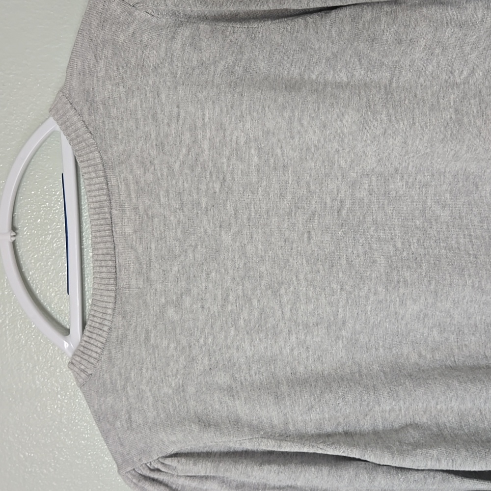 Marled | Gray Puff Sleeve Sweater Top Size Large - Picture 4 of 9